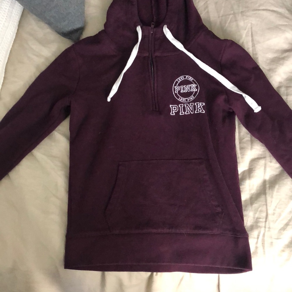 VS pink half zip jacket!